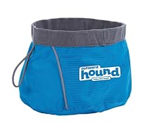 Outward Hound Port A Bowl Collapsible Hiking and Travel Folding Dog Food and Water Bowl, Large
