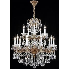 James R. Moder Redding Collection 15-Light Gold Chandelier