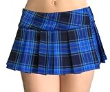 Donald Seneca Schoolgirl Tartan Plaid Pleated Micro Mini Skirt Seacliff Small