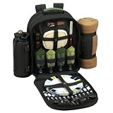 backpacks for picnic:Eco Picnic Backpack for 4 with Blanket