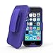 Stalion iPhone 5 5S SE Belt Clip Case Secure Holster Shell & Kickstand Combo (Cyan Blue) 180° Degree Rotating Locking Swivel + Shockproof Protection