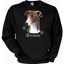 Windhund Hunde Rennen Greyhound Sweatshirt in schwarz