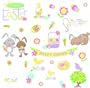 RoomMates RMK1138SCS Happy Easter Peel & Stick Wall Decals
