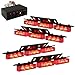 Ediors Ultra Bright 36 LED Emergency Vehicle Flashing Warning Strobe Lights/Lightbars For Deck Dash Grille-Red