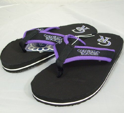 Colorado Rockies MLB Contoured Flip Flop Sandals