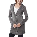 Mossimo® Black: Women's Long Slub Cardigan Sweater - Thundering Grey L