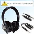 Behringer HPS5000 Closed-Type High-Performance Studio Headphones Bundle With Accessories