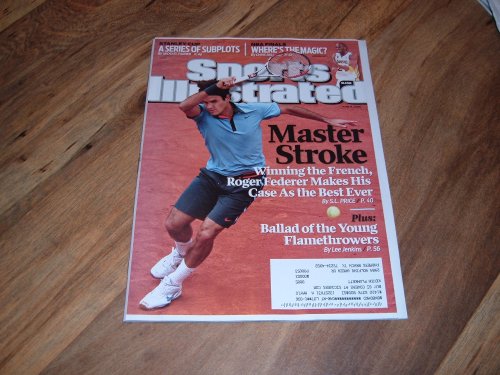Roger Federer-First French Open Win in 2009 Completes His Career Slam. Sports Illustrated June 15, 2009 issue.