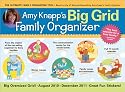 2011 Amy Knapp's Big Grid Family Organizer wall calendar: The essential organization and communication tool for the entire family
