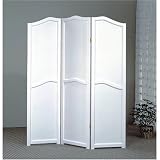 Review Coaster Furniture 900096 / 3-Panel White Wooden Room Divider Screen By Coaster Furniture