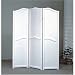 3-Panel White Wooden Room Divider Screen By Coaster Furniture