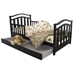Dream On Me Elora Collection Toddler Bed with Storage Drawer