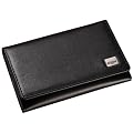 Sigel VZ200 Kreditkarten-Etui, Visitenkarten-Etui, Torino schwarz, mit 5 F�chern, Nappa-Leder, f�r bis zu 30 Karten (max. 90x60 mm), 1 ST
