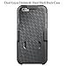 iPhone 6s Case,iPhone 6 Case,[4.7inch]by Ailun,Dual Layer Holster&Hard Shell Back Cover,Belt Clip,Built-in Kick Stand,Shock-Absorption&Skid-proof,Anti-Scratch&Fingerprint&Oil Stain case[black]