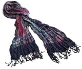 Lucky Brand Women's Tie Dye Tapestry Light Weight Wrap,Lavender Princess,One Size