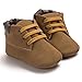 Voberry® Toddler Baby Boy's Leather Sneaker Shoes Lace up Snow Boots Warm (0~6Month, Brown 1)