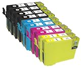 Produkt-Bild: 10 Bubprint&reg; Druckerpatronen kompatibel f&uuml;r Epson T1291 - T1294 EPSON STYLUS OFFICE BX 305 F , BX 320 FW , BX 525 WD , BX 625 FWD EPSON STYLUS SX 420 W , SX 525 WD , SX 620 FW.