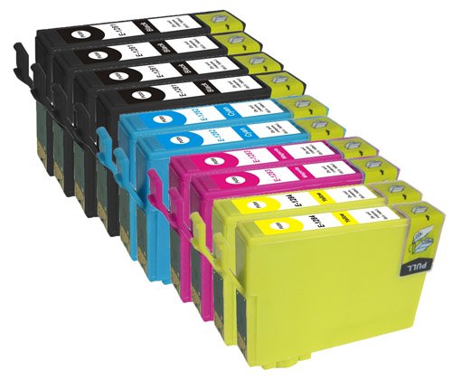 10 Bubprint® Druckerpatronen kompatibel für Epson T1291 – T1294 EPSON STYLUS OFFICE BX 305 F , BX 320 FW , BX 525 WD , BX 625 FWD EPSON STYLUS SX 420 W , SX 525 WD , SX 620 FW.