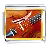 First Chair Violin Musical Italian Charms Bracelet Link