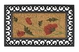 William Armes Wrought Iron Effect with Coir and Wild Poppy Design, 75 x 45 cm