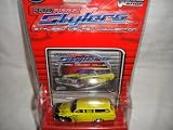 MAISTO 1:64 PRO RODZ STYLERS COLLECTION YELLOW WITH BLACK FLAMES 1962 CHEVROLET BISCAYNE WAGON DIE-CAST COLLECTIBLE