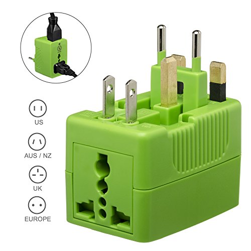 Universal travel adapter 2 universal sockets covering more than 1…
