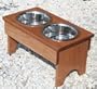 Groveside Cottage Raised Wooden Dog Feeder-Puritan Pine