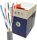 CAT5e Plenum Solid 350MHz 1000FT Bulk Cable - Gray