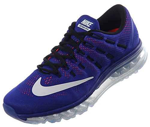 Nike AIR MAX 2016 mens running-shoes 806771-405_9.5 - CONCORD/WHITE-TOTAL CRIMSON-BLACK