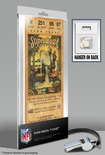 Super Bowl XXXIII (33) Mini-Mega Ticket