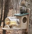 Two Tone Poly-Lumber Squirrel Jar Feeder