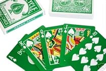 Bicycle Rider Back Green Deck with Gaff Cards for Magic
