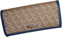 Women's DKNY Large Carry All Wallet T&C Classics Hemp-Blue