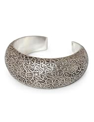 Sterling silver cuff bracelet, Wild Nature