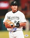 Miguel Cabrera Autographed/Hand Signed 8x10 Photo Marlins PSA/DNA #Q93377