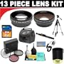 2x Digital Telephoto Professional Series Lens + 0.5x Digital Wide Angle Macro Professional Series Lens + 3 Piece Digital Camera Filter Kit + Lens Adapter Tube (If Needed) + SD 2GB Memory Card + Deluxe DB ROTH Super Savings Accessory Kit For The Panasonic Lumix DMC-G1 DMC-L10 Digital SLR Cameras Which Have A (14-45mm 45-200mm) Lens