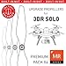 MAS Upgrade Propellers for 3DR Solo with Built-in Nut in White - x4 in Set