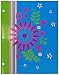 Spicy Sweet 2-Pocket Fashion Portfolio, 3 Hole Punched, 11.75 x 9.25 Inches, Assorted Colors (12216)