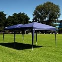 Gazebo Canopies 10 x 20 EZ POP UP BLUE Canopy New Gazebo NO Sidewalls