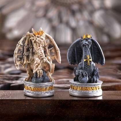 The Black Tower Dragon Chess Set