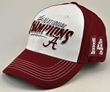 NCAA Unisex Adult Alabama Crimson Tide 2011 BCS Champions Multi Champ Cap (Cardinal, One Size Fits All)