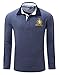 Polo Shirts, Cokle Men Solid Long Sleeve Lapel Casual Fit Tee