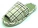 KNP26019T/ Men Tatami Wide Width Open-Toe Natural Bamboo House Slippers