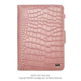 JAVOedge Amazon Kindle 2 Croc Book Style Case (Pink)