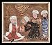 Arab painters around 1335 (Maqâmât (assemblies) of the al-Hariri, Scene: Abû Zayd ple...