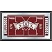Mississippi State University Logo And Mascot Framed Mirror