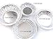 KitchenDance Disposable Aluminum Shallow Tart Pan- 41/4 Inches Round Freezer Safe Aluminium Foil Pan for Cakes, Pies -Aluminum Baking Pan Perfect for Baking, Storing, Preparing Food #A96, Pack of 50