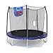 Skywalker Trampolines Jump N’ Dunk Trampoline with Safety Enclosure and Basketball Hoop, Blue, 8-Feet