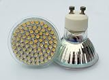 10 X GU10 80 LED CLUSTER LOW ENERGY SAVING LIGHT BULBS WARM WHITE ** HIGH POWER OUTPUT FOR REPLACING 40 - 50W HALOGEN **