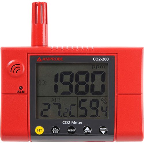 Amprobe CO2-200 Wall-Mounted CO2 Meter